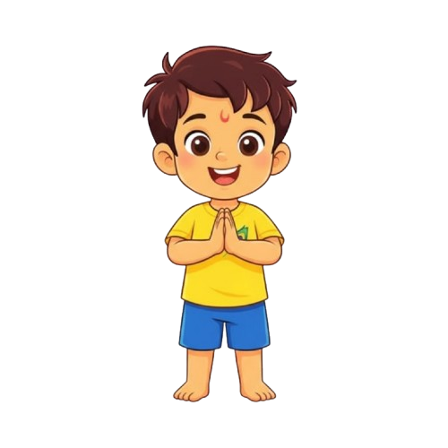 Kichu saying namaste